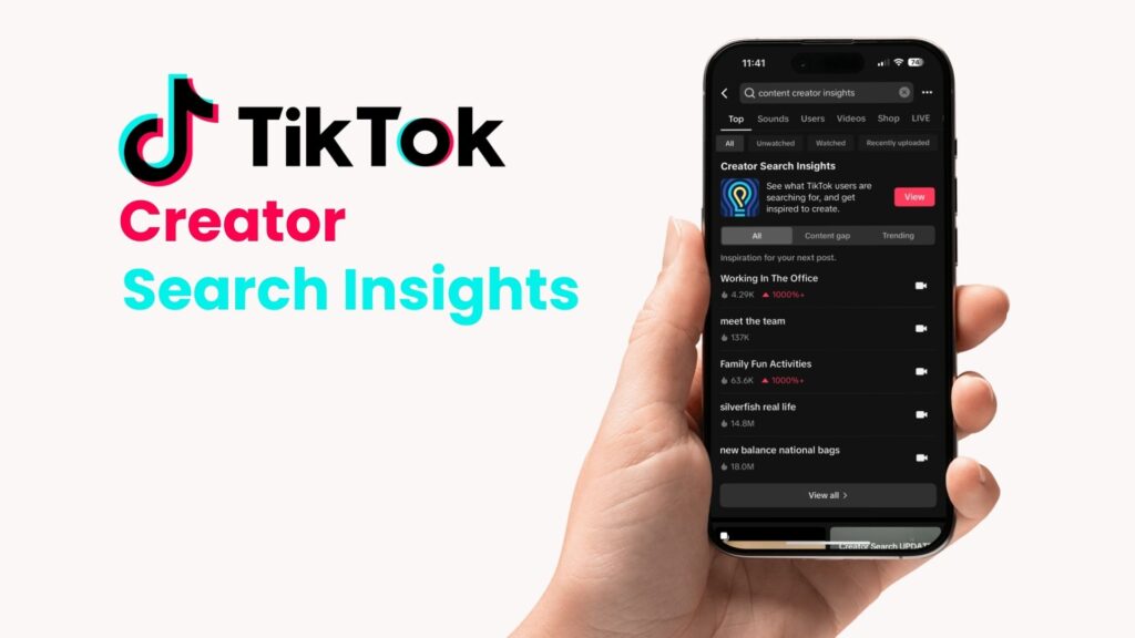 tiktok creator search insights